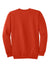 Port & Company PC90/PC90T Mens Essential Pill Resistant Fleece Crewneck Sweatshirt Orange Flat Back
