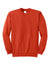 Port & Company PC90/PC90T Mens Essential Pill Resistant Fleece Crewneck Sweatshirt Orange Flat Front