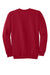 Port & Company PC90/PC90T Mens Essential Pill Resistant Fleece Crewneck Sweatshirt Red Flat Back