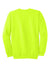 Port & Company PC90/PC90T Mens Essential Pill Resistant Fleece Crewneck Sweatshirt Safety Green Flat Back