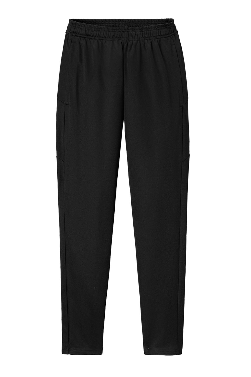Sport-Tek PST800 Mens Moisture Wicking Travel Pants w/ Pockets Black Flat Front