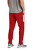 Sport-Tek PST800 Mens Moisture Wicking Travel Pants w/ Pockets Deep Red/White Model Back