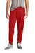Sport-Tek PST800 Mens Moisture Wicking Travel Pants w/ Pockets Deep Red/White Model Front