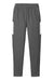 Sport-Tek PST800 Mens Moisture Wicking Travel Pants w/ Pockets Iron Grey/White Flat Front