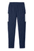 Sport-Tek PST800 Mens Moisture Wicking Travel Pants w/ Pockets True Navy Blue/White Flat Front