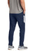 Sport-Tek PST800 Mens Moisture Wicking Travel Pants w/ Pockets True Navy Blue/White Model Back