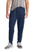 Sport-Tek PST800 Mens Moisture Wicking Travel Pants w/ Pockets True Navy Blue/White Model Front