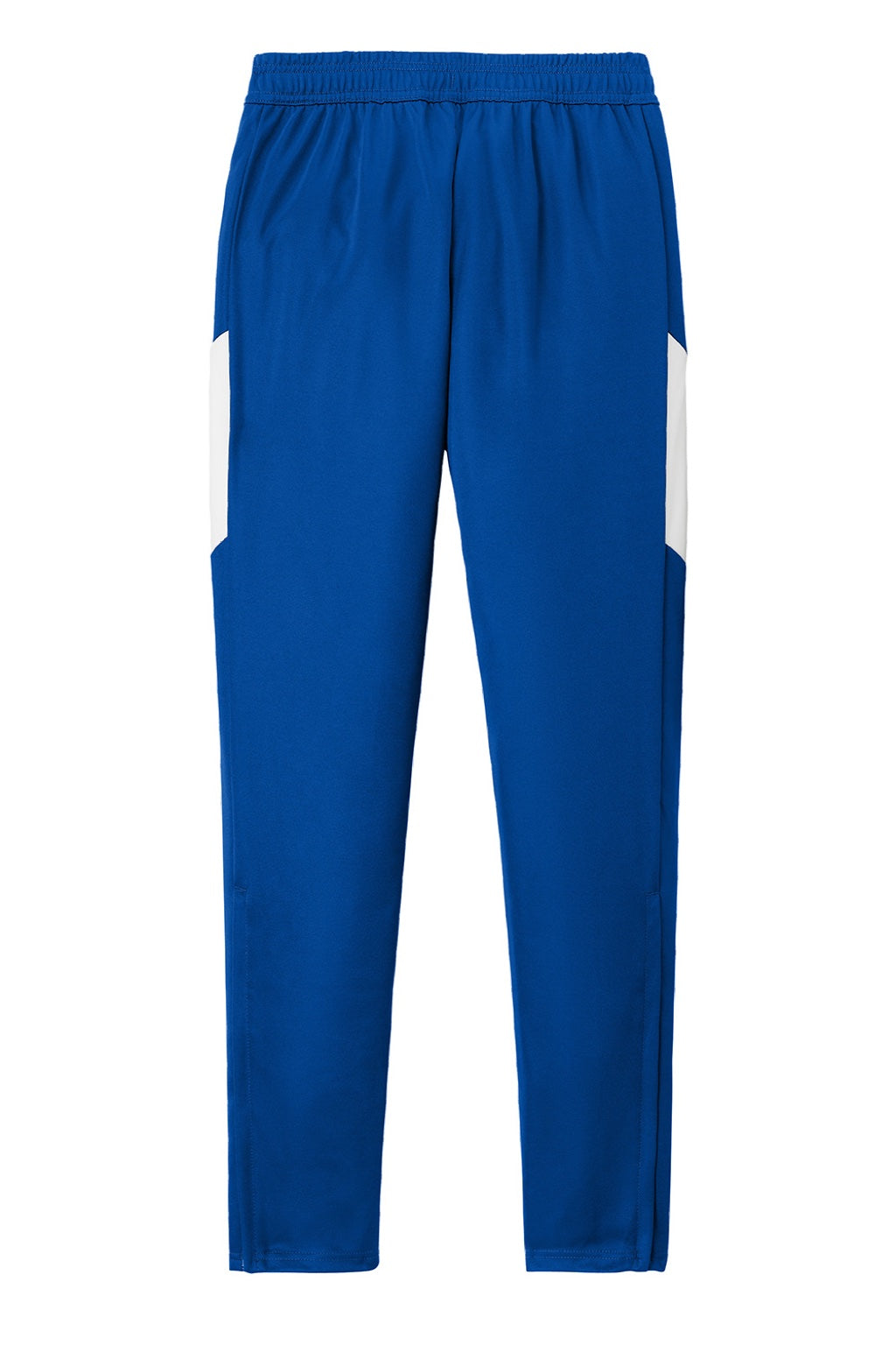 Sport-Tek PST800 Mens Moisture Wicking Travel Pants w/ Pockets True Royal Blue/White Flat Back