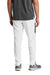 Sport-Tek PST800 Mens Moisture Wicking Travel Pants w/ Pockets White/Iron Grey Model Back