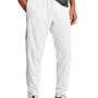Sport-Tek Mens Moisture Wicking Travel Pants w/ Pockets - White/Iron Grey