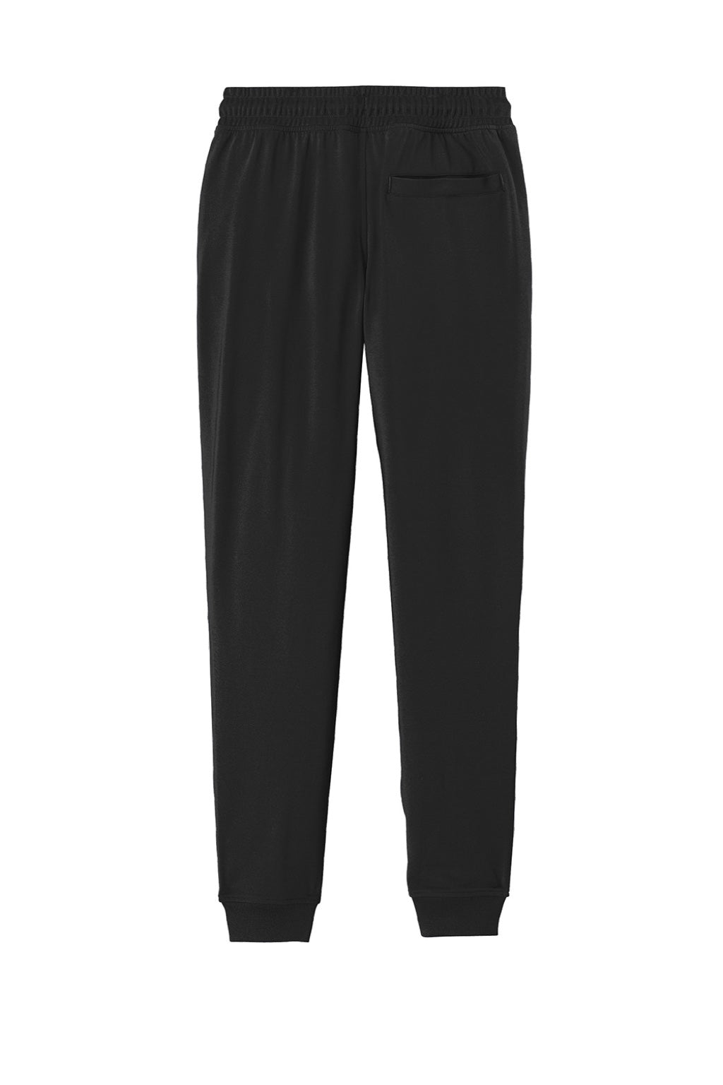 Sport-Tek PST858 Mens Sport-Wick Moisture Wicking Jogger Sweatpants w/ Pockets Black Flat Back