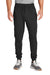 Sport-Tek PST858 Mens Sport-Wick Moisture Wicking Jogger Sweatpants w/ Pockets Black Model Front