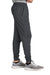 Sport-Tek PST858 Mens Sport-Wick Moisture Wicking Jogger Sweatpants w/ Pockets Charcoal Grey Model Side