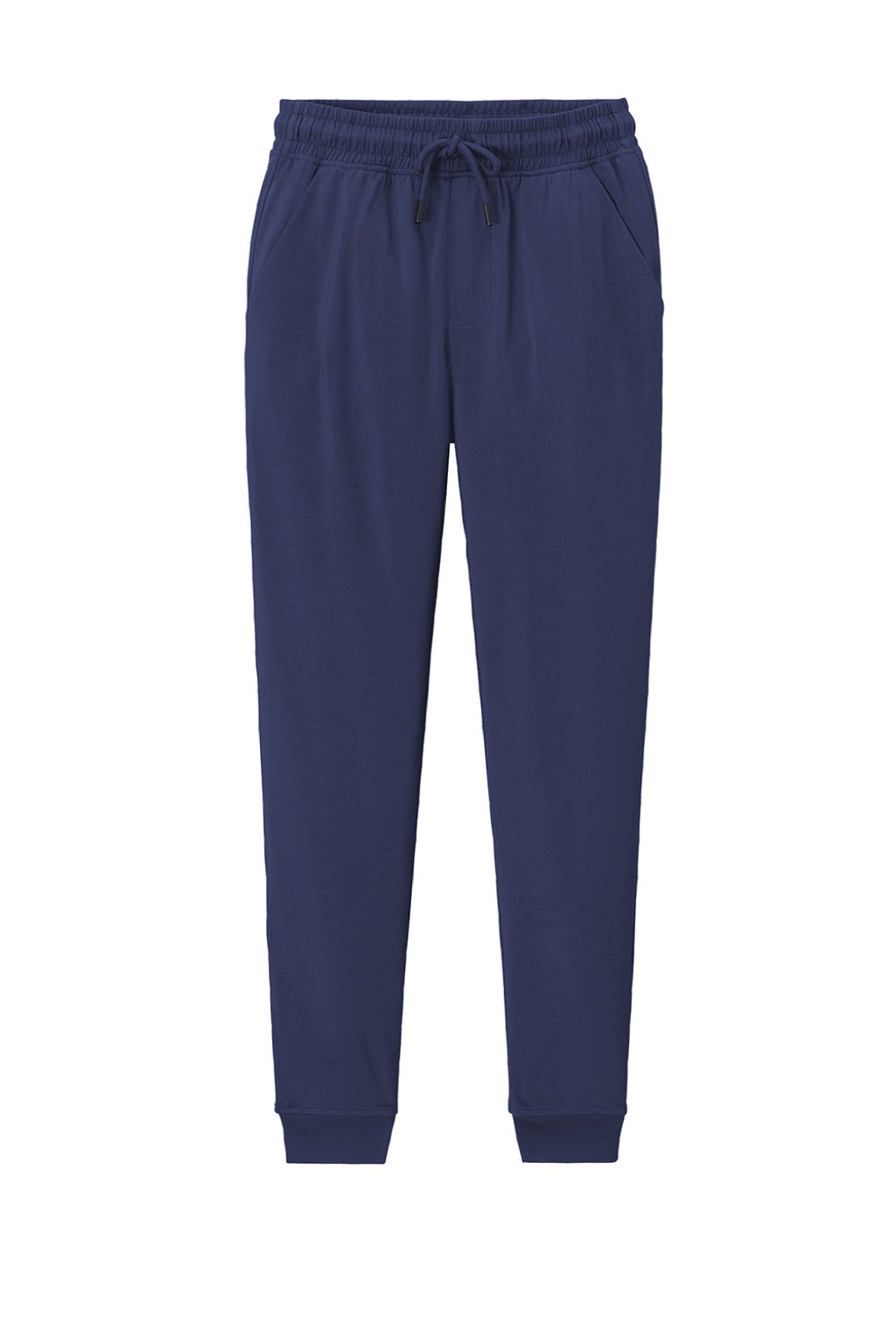 Sport-Tek PST858 Mens Sport-Wick Moisture Wicking Jogger Sweatpants w/ Pockets True Navy Blue Flat Back