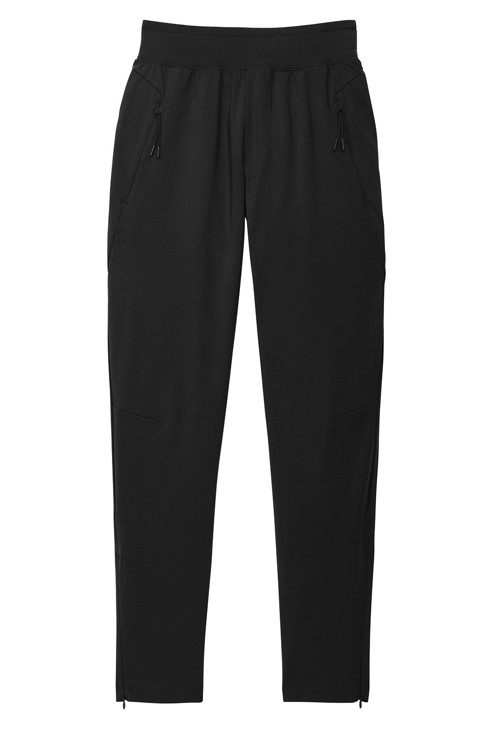 Sport-Tek PST871 Mens Circuit Jogger Sweatpants w/ Pockets Deep Black Flat Front
