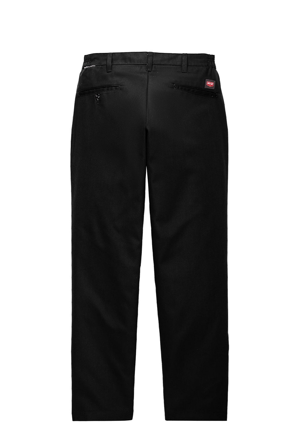 Red Kap PT60 Mens Elastic Insert Wrinkle Resistant Pants w/ Pocket Black Flat Back