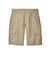 Red Kap PT66 Mens Industrial Stain Resistant Cargo Shorts w/ Pockets Khaki Brown Flat Front