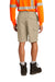 Red Kap PT66 Mens Industrial Stain Resistant Cargo Shorts w/ Pockets Khaki Brown Model Back