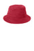 Port Authority Hats PWSH2 Mens Bucket Hat Red Flat Front