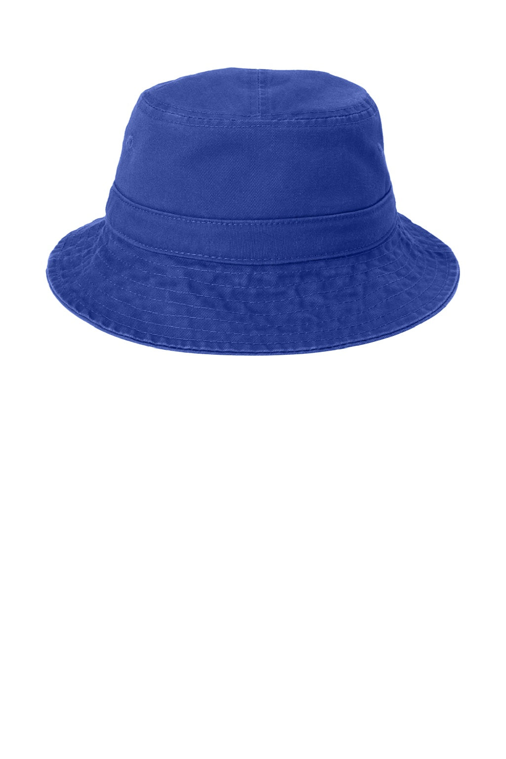 Port Authority Hats PWSH2 Mens Bucket Hat Royal Blue Flat Front