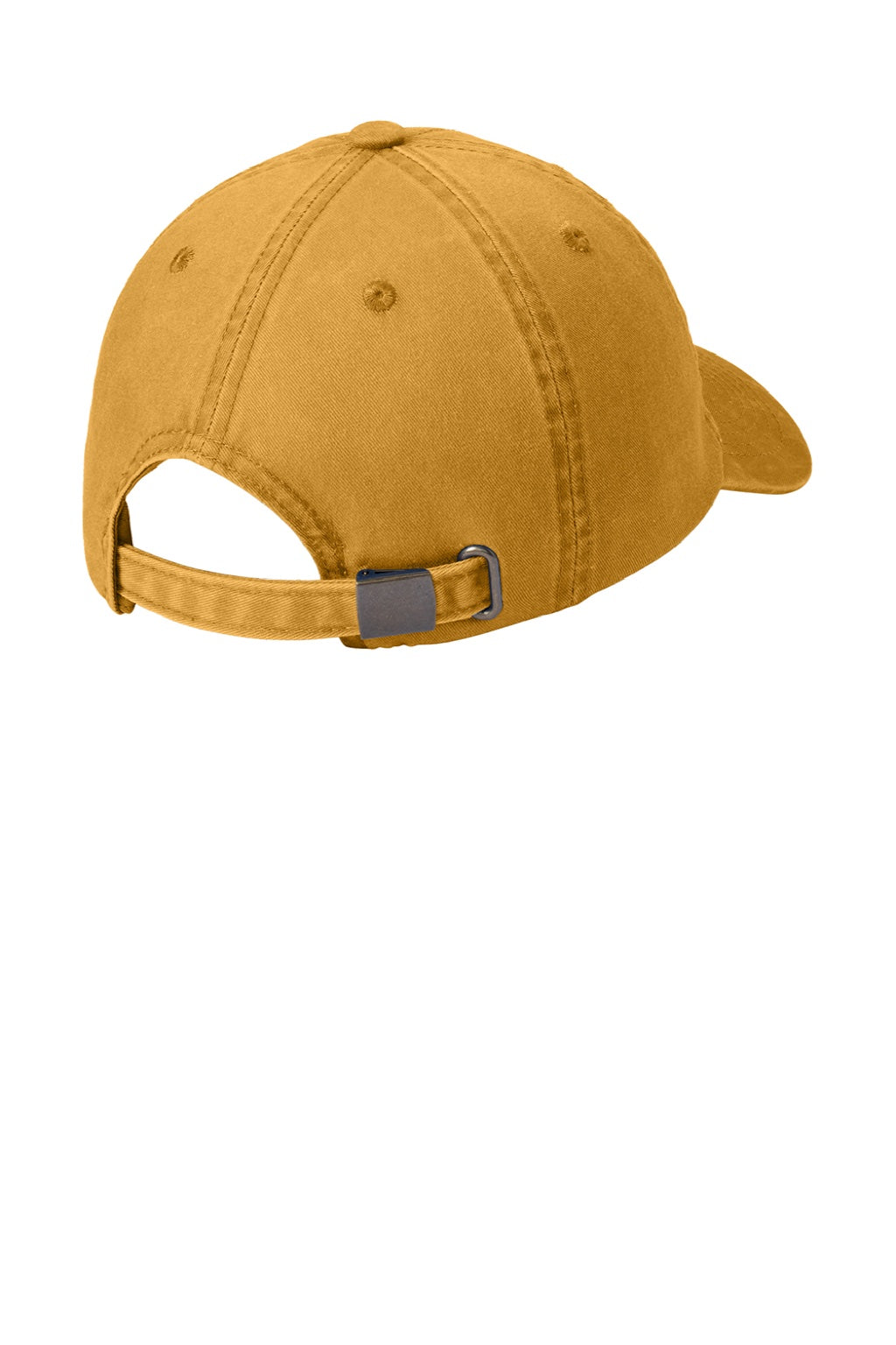 Port Authority Hats PWU Mens Adjustable Hat Dandelion Yellow Flat Back