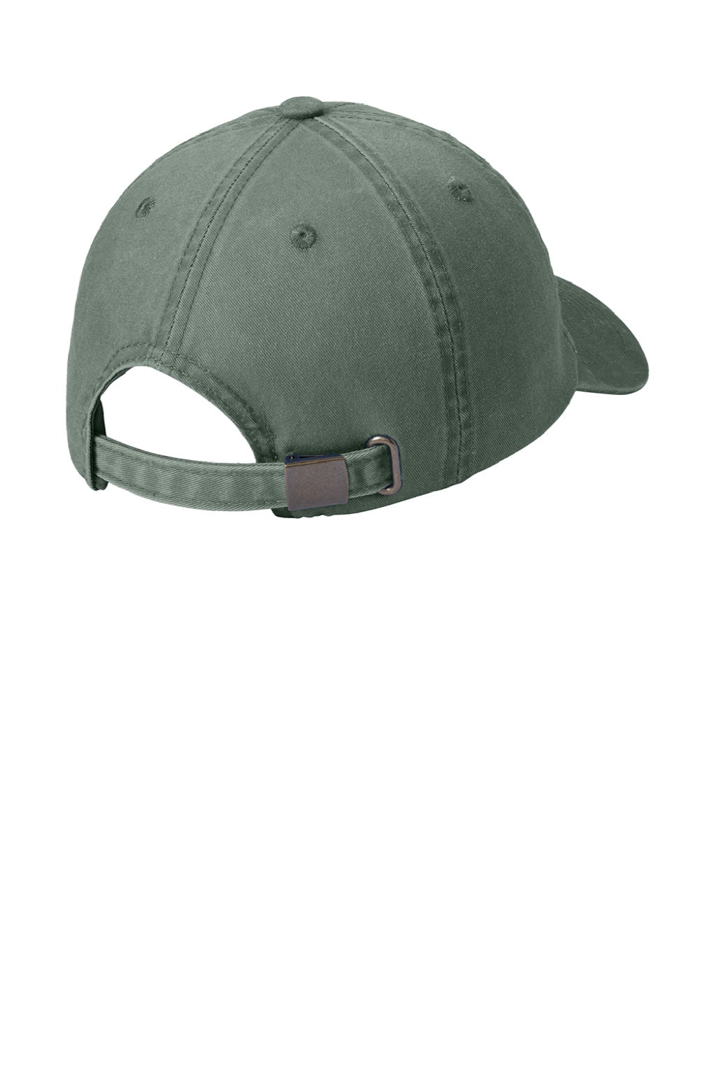 Port Authority Hats PWU Mens Adjustable Hat Green Flat Back