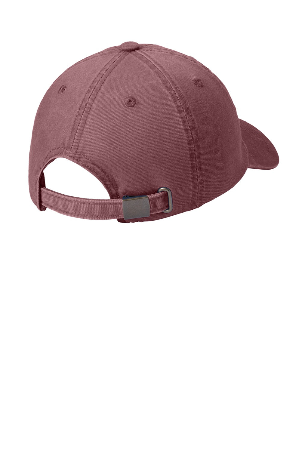 Port Authority Hats PWU Mens Adjustable Hat Maroon Flat Back