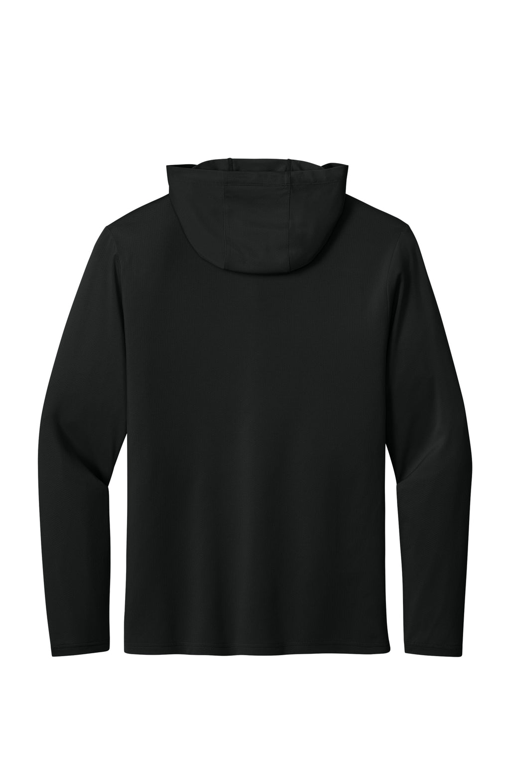 Richardson RA7110LSH Mens Clutch Long Sleeve Hooded T-Shirt Hoodie Black Flat Back