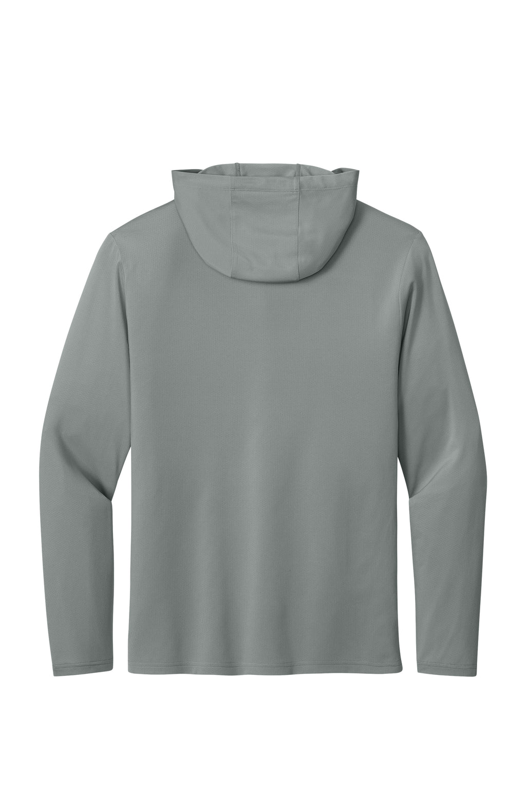 Richardson RA7110LSH Mens Clutch Long Sleeve Hooded T-Shirt Hoodie Grey Flat Back