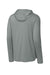 Richardson RA7110LSH Mens Clutch Long Sleeve Hooded T-Shirt Hoodie Grey Forn Back