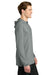 Richardson RA7110LSH Mens Clutch Long Sleeve Hooded T-Shirt Hoodie Grey Model Side
