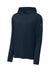 Richardson RA7110LSH Mens Clutch Long Sleeve Hooded T-Shirt Hoodie Navy Blue Form Front