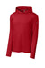 Richardson RA7110LSH Mens Clutch Long Sleeve Hooded T-Shirt Hoodie Red Form Front