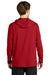 Richardson RA7110LSH Mens Clutch Long Sleeve Hooded T-Shirt Hoodie Red Model Back