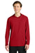 Richardson RA7110LSH Mens Clutch Long Sleeve Hooded T-Shirt Hoodie Red Model Front