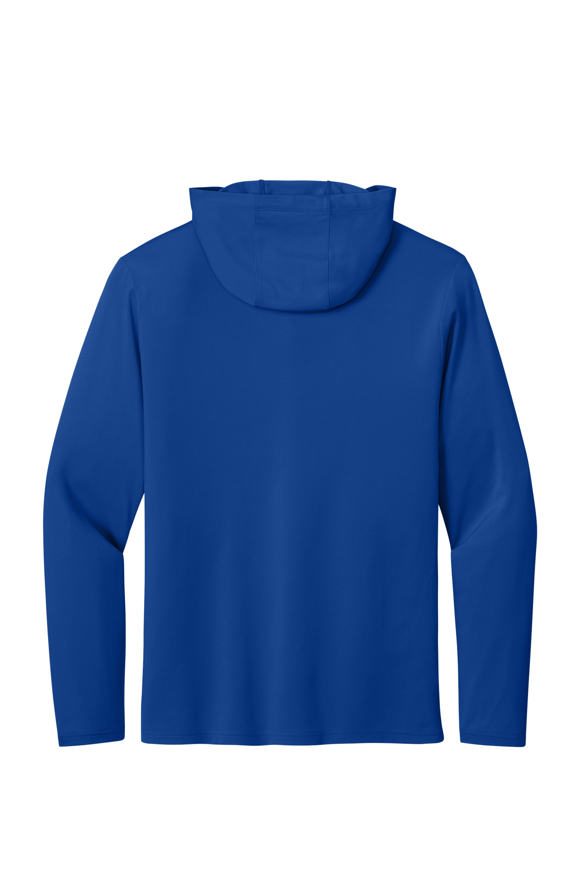 Richardson RA7110LSH Mens Clutch Long Sleeve Hooded T-Shirt Hoodie Royal Blue Flat Back