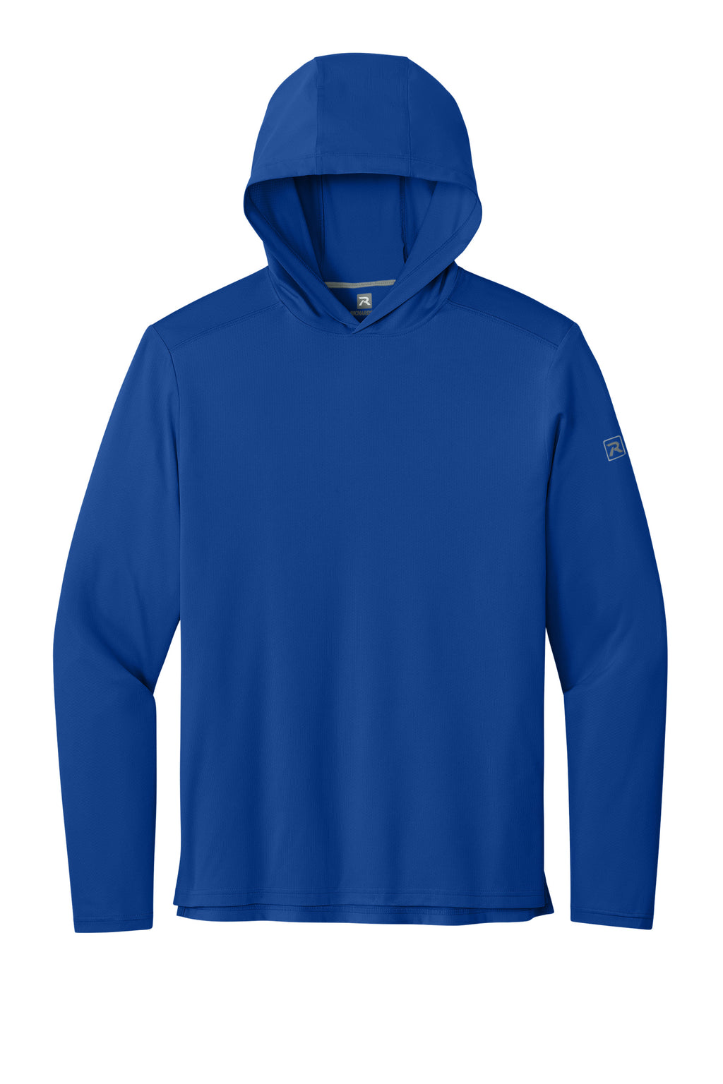 Richardson RA7110LSH Mens Clutch Long Sleeve Hooded T-Shirt Hoodie Royal Blue Flat Front
