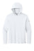 Richardson RA7110LSH Mens Clutch Long Sleeve Hooded T-Shirt Hoodie White Flat Front