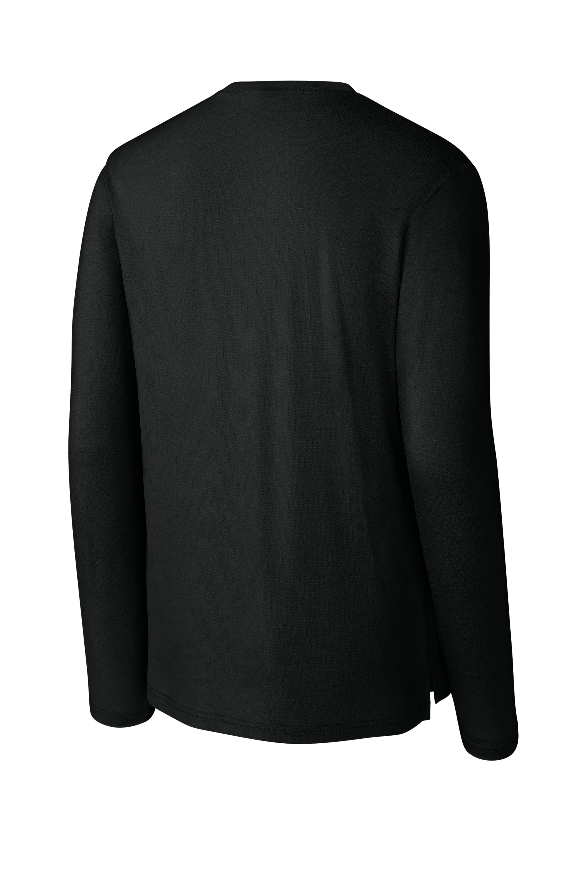 Richardson RA7110LS Mens Clutch Long Sleeve Crewneck T-Shirt Black Forn Back