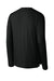 Richardson RA7110LS Mens Clutch Long Sleeve Crewneck T-Shirt Black Forn Back