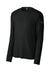 Richardson RA7110LS Mens Clutch Long Sleeve Crewneck T-Shirt Black Form Front