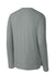 Richardson RA7110LS Mens Clutch Long Sleeve Crewneck T-Shirt Grey Forn Back