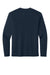 Richardson RA7110LS Mens Clutch Long Sleeve Crewneck T-Shirt Navy Blue Flat Back