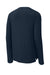 Richardson RA7110LS Mens Clutch Long Sleeve Crewneck T-Shirt Navy Blue Forn Back