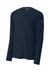 Richardson RA7110LS Mens Clutch Long Sleeve Crewneck T-Shirt Navy Blue Form Front