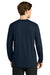 Richardson RA7110LS Mens Clutch Long Sleeve Crewneck T-Shirt Navy Blue Model Back