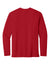 Richardson RA7110LS Mens Clutch Long Sleeve Crewneck T-Shirt Red Flat Back