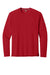Richardson RA7110LS Mens Clutch Long Sleeve Crewneck T-Shirt Red Flat Front