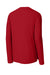Richardson RA7110LS Mens Clutch Long Sleeve Crewneck T-Shirt Red Forn Back