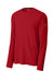Richardson RA7110LS Mens Clutch Long Sleeve Crewneck T-Shirt Red Form Front